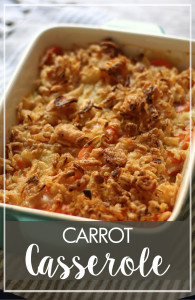 Carrot Casserole - Marguerites Cookbook